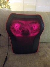 Novedosa almohada de masaje 3 en 1 para cuello, espalda, hombros y cintura, masajeador corporal, regalo para aliviar el dolor, fácil de llevar, para coche, hogar, enchufe europeo