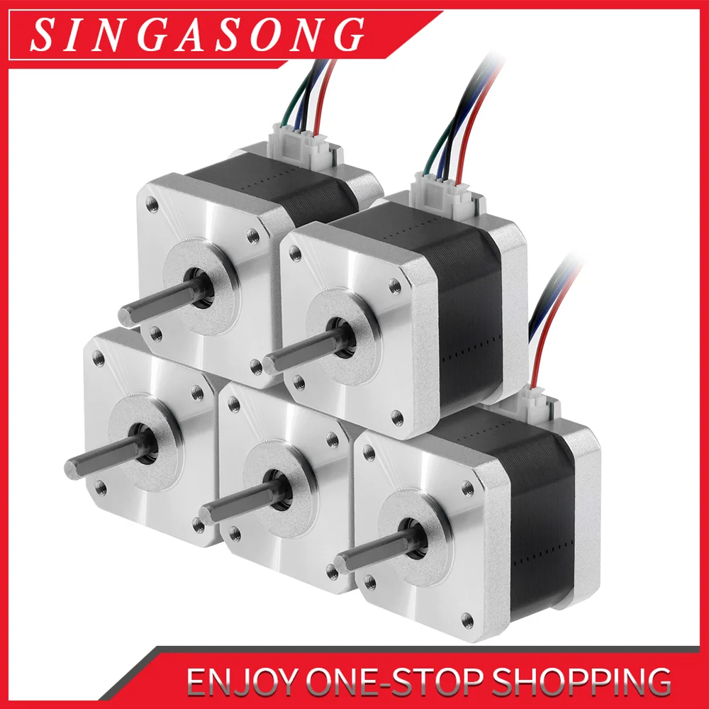 Шаговый двигатель Usongshine Nema 17 40 мм 42 дюйма 4 разъема 17HS4401 NEMA17 42bygh 1 5 А с DuPont линией