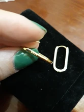 XIYANIKE 925 de plata esterlina coreano nuevo de moda O en forma de cuadrado pendientes de aro temperamento Simple encanto elegante, accesorios de la joyería