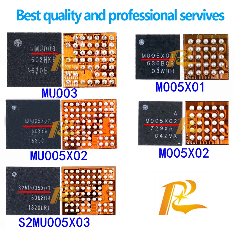 S2MU005X03 MU005X02 MU005X01 MU003 M005X02 M005X01 S2MPU06 Мощность ИС для Samsung J5 J7 J530S J7109 J730F Мощность Управление IC чип