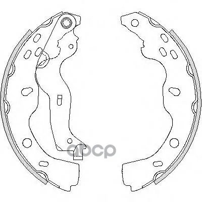 4227.00_колодки Барабанные! Fiat Sedici 1.6/1.9d, Suzuki Sx4 1.6/1.9ddis 06 Remsa 422700 Remsa арт. 422700