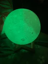 Desk-Lamp Night-Light Bedside Table 3d-Print Timeable Dropship Moon LED