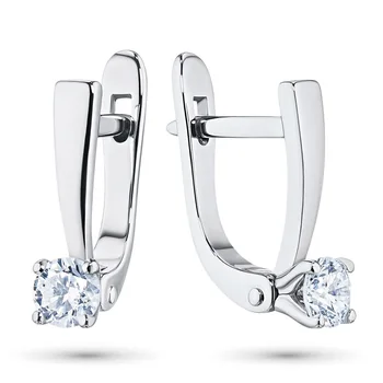 

Earrings in white gold with diamonds