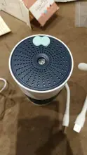 SaengQ-Humidificador de aire, difusor de aceites esenciales de 250ml con mini luz LED de noche, USB, generador de niebla para coche, para la cocina y el hogar