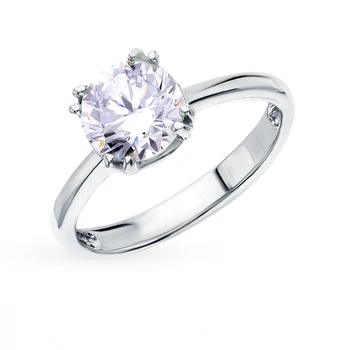 

Silver ring with cubic zirconia sunlight sample 925
