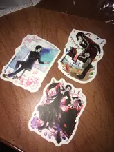 Bungo Stray-pegatinas de perros de PVC para niños, pegatinas de grafitis, maletas, equipaje, guitarra, coche, impermeable, 10/100 Uds.