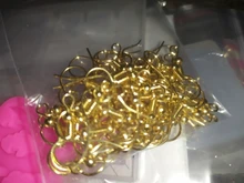 Accesorios de joyería Diy, ganchos para pendientes de tono dorado/plateado/bronce/plateado de 20x18mm