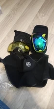 PHMAX-Gafas de esquí antiniebla para hombre y mujer, lentes de Snowboard de doble capa con protección UV400, lentes de sol para nieve