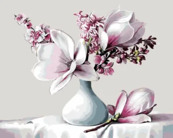 

Painting by numbers Standard: Bouquet with магнолией