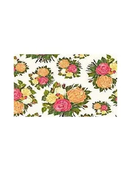 

DECOUPAGE PAPER NAPKINS WITH SIZE 50X70 CM 85 GR BRAND FONTORPIN MODEL ROSE CORSAGE