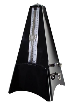 

856261tl Tower-line metronome mechanical, plastic, black, Wittner