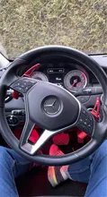 Paleta de extensión de cambios para volante de coche Mercedes Benz, etiqueta de goma DSG para modelos AMG, A45, C63, CLA45 y para GLA, CLS, GLS, W205 y W213