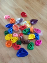 10 unids/set pared de roca escalada para niños Parque Infantil de interior y al aire libre juego de diapositivas con accesorios de Hardware de montaje