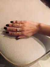 Conjunto de anillos de perlas de Color dorado y plateado bohemio para mujer, sortija abierta con giro geométrico, anillo abierto, joyería con abalorio