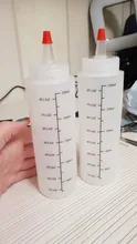 250 aguja plástico ML nariz de botella con escala botella de apretón botella de con a prueba de fugas de botella de salsa de ensalada botella de apretón botella de 1pc
