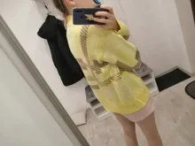 Sweaters Cardigans Checkered Plaid Colorfaith Korean Fashionable Women's Knitwears Buttons