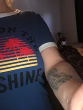 Womens T-Shirt Top-Tees Short-Sleeve Sunshine Bring Letter-Print O-Neck Casual on The