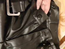 2020 Winter New Women Orange Color PU Bermuda Shorts Faux Leather Belted Shorts