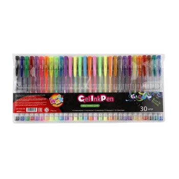 

Набор гелевых ручек 30цв. класс/флуор/матов/смеш/блестк. 0,7мм