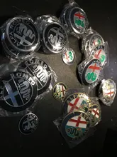 Uds 50mm 56mm 60mm nuevo Color de tapas de cubo de rueda accesorios de estilo de coche para Alfa Romeo borde tapas de cubierta logotipo insignia emblema