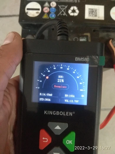 Отзыв о товаре Автомобильный тестер батареи KINGBOLEN BM580 12V 6V CCA Circut тестер Cranking зарядка инструменты BM550 Автомобильный анализатор батареи от пользователя H***n