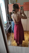Women Dresses Spaghetti-Strap Open-Back-Dot Spring Summer Beach-Style Cross Ankle-Length