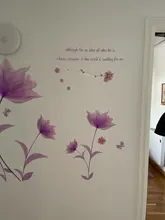 Flowers-Wall-Sticker Wallpaper Decals Background Decoration Romantic Bedroom Living-Room