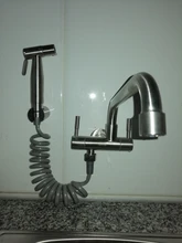 Spray-Gun Kitchen-Faucet Wall-Mounted Single-Cold-Water-Tap 304-Stainless-Steel Bidet