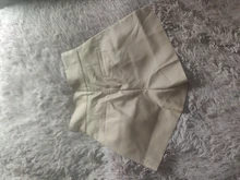 Women Shorts TWOTWINSTYLE Elegant High-Waist Fashion Color Patchwork Hit Loose for Female