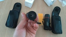 Mini telescopios portátiles de campo con Zoom óptico 30*25, binoculares HD de caza con película roja transparente, distancia Focal o Monocular 7X