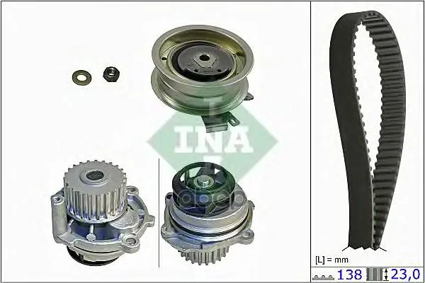 Комплект Ремня Грм Vag 1.6(100/102 Л.С.) 95-(С Помпой) Ina 530017131 Ina арт. 530017131