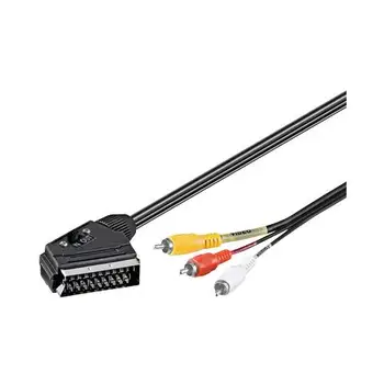 

ICOC SCART-3RGB-Scart Audio video cable RCA 2 Mt IN / OutEMACHINE5.56