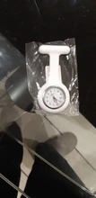 Reloj de silicona para enfermera, broche, Túnica, reloj Fob con batería gratis, relojes de bolsillo para médico, reloj de bolsillo