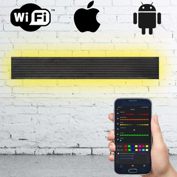 

LED wall lamp plastic black