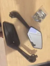 Rearview-Mirrors Abs-Plastic Motorcycle Black Hd-Vision Universial 10mm 8mm Rotatable