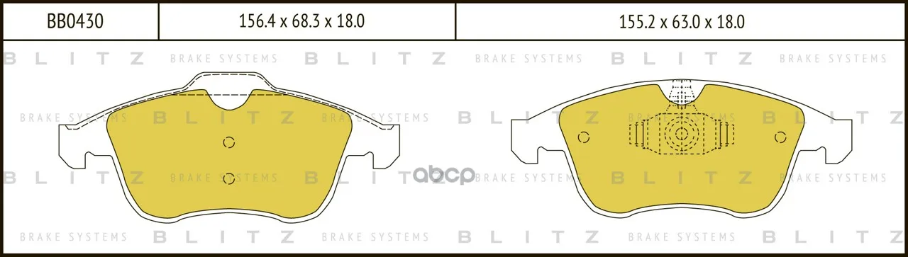 Колодки Тормозные Дисковые Renault Scenic/Megane Iii/Grand Scenic Iii 08- Blitz арт. BB0430