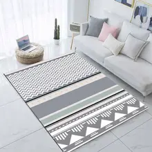 Else серый белый геометрический скандинавский Nordec 3d принт Нескользящая микрофибра для гостиной современный ковер моющийся коврик