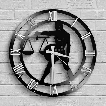 

Personalized Libra Zodiac Design Wooden Wall Clock-Model A1