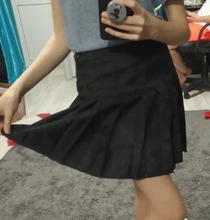 Mini Skirts School-Uniform Female Girl White High-Waist Fashion Women Cute Sweet Pleated