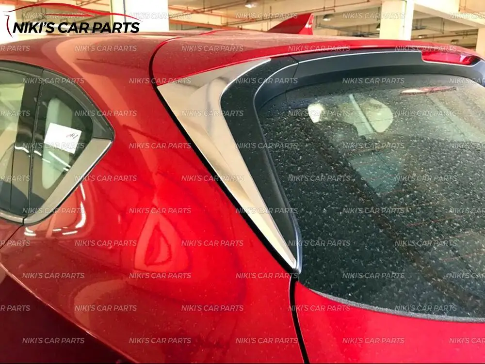 Боковые накладки на спойлер для Mazda CX 5- ABS пластик 1 комплект/2 шт. хромированная формовочная отделка Тюнинг Автомобиля