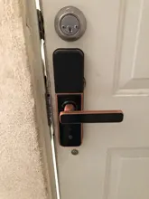 Cerradura intelige X5 impermeable Tuya biométrico de huellas dactilares de seguridad inteligente WiFi inteligente APP contraseña cerradura electrónica