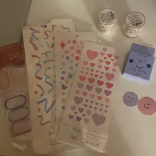 Pegatinas de PVC decorativas con láser, cinta colorida, etiqueta de palo de Scrapbooking, bricolaje, diario, álbum, adhesivo de papelería, accesorios