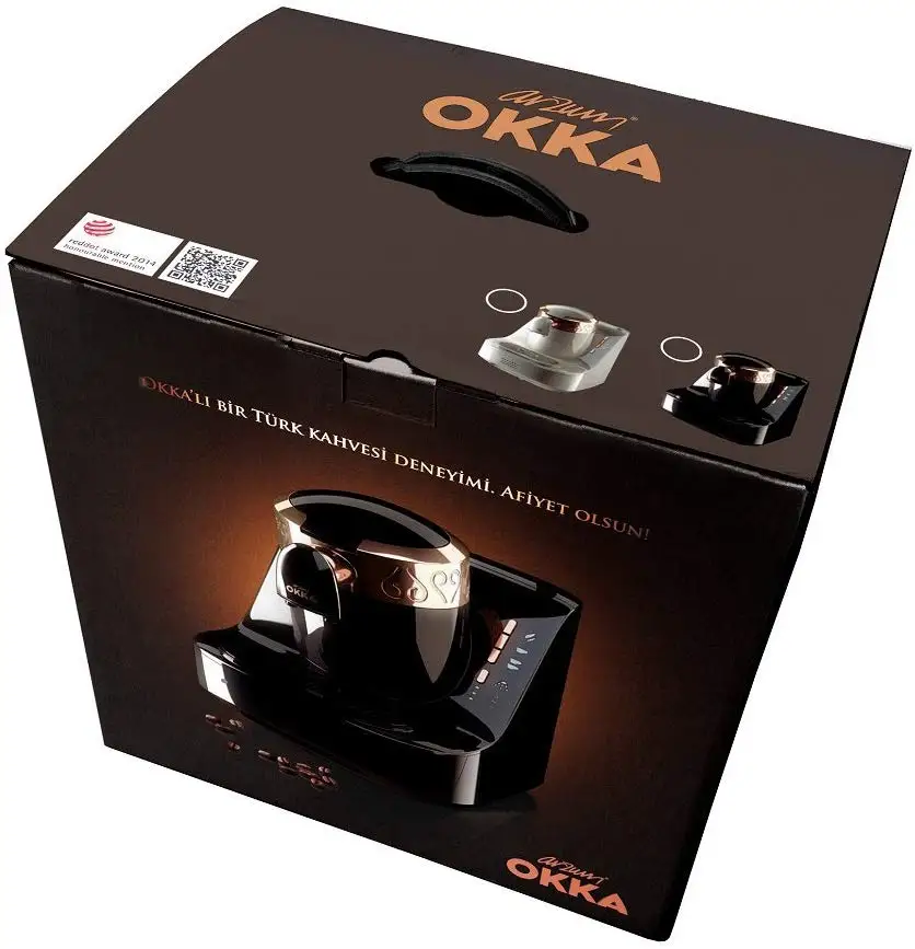Arzum Okka Ok001 Турецкая кофемашина, автоматическая кофемашина, электрическая Турецкая кофемашина черного/золотого цвета