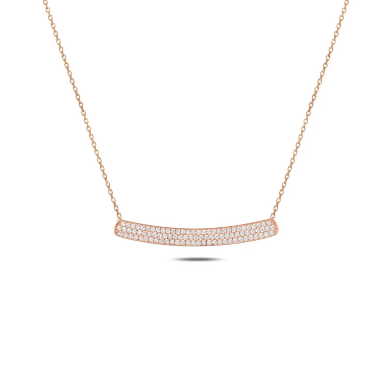 

Armagano Zircon Stone Plate Necklace