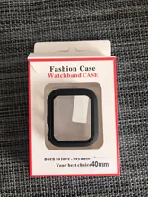 Funda + vidrio templado para Apple Watch, Protector de pantalla, funda de protección para iwatch Series 3 2 38/42mm, 40/44mm, 6 SE 5 4