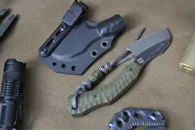 Kydex-Clip de cintura Universal, funda para cuchillo, funda K, Kydex K, de cintura con Clip de acero inoxidable, 1 ud.