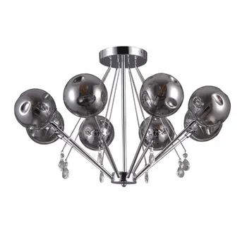 

Ceiling interior chandelier Yunas in modern style, 60 W, E14, for 8 lamps