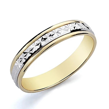 

Alliance 18k gold Two Tone 4mm. [8068]