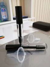 3ml 10ml 3 uds vacío tubo de máscara de pestañas Vial de crema líquido botella contenedor de cosméticos con a prueba de fugas tapa negra contiene embudo