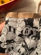 Bolso plegable de dibujos animados de Disney, bolsa de almacenamiento de gran capacidad de 50x60cm, verde, con dibujos animados, para ir de compras